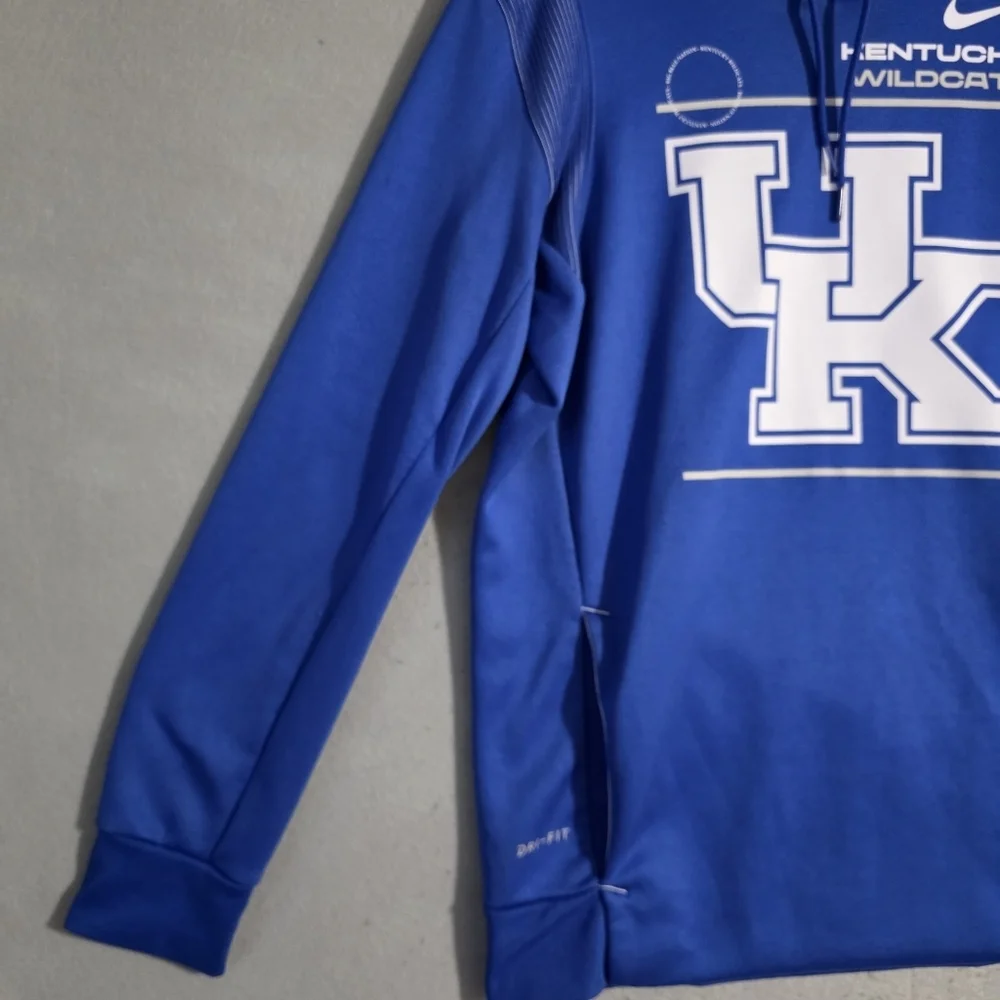 Nike Mens Dri Fit 2021 Kentucky Wildcats Tean Sideline Pullover Hoodie Size M